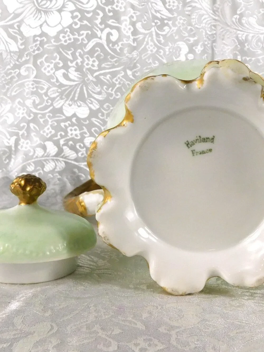 Mint Green Haviland Chocolate Pot # 27240